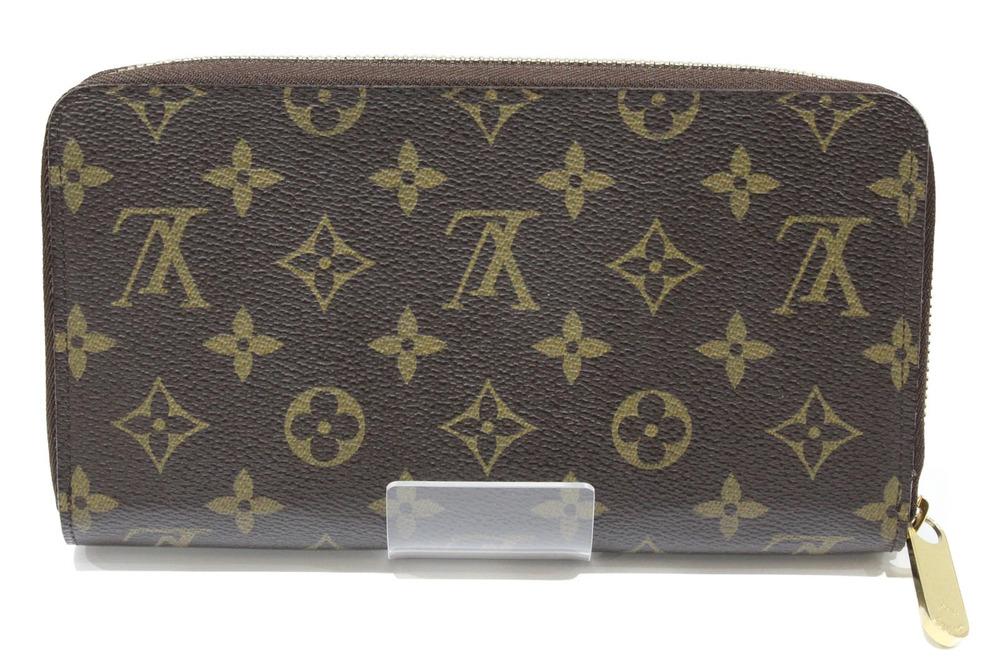 Louis Vuitton Long Monogram Zippy Wallet Organizer Brown